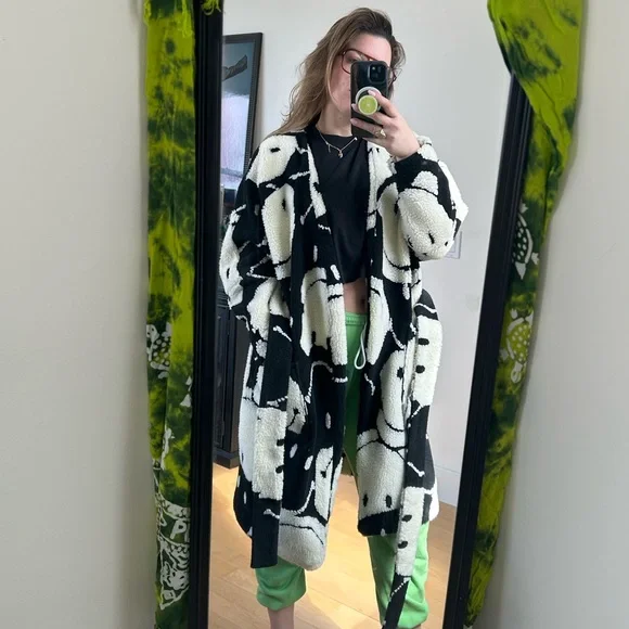 Shop Farm Rio X Smiley Belted Two-Tone Cardiga - Picture 2 of 7